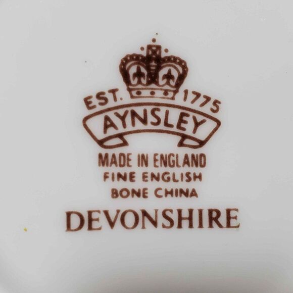 Aynsley Demitasse (Small) Cup and Saucer Devonshire Vintage - Picture 8 of 10